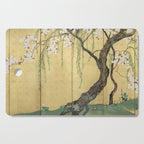 Cherry Tree Japanese Edo Period Six-Panel Gold Leaf Screen Cutting Board Gallery Image 1