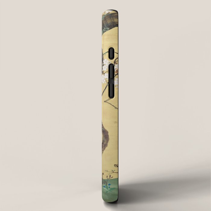 Cherry Tree Japanese Edo Period Six-Panel Gold Leaf Screen iPhone Case Gallery Image 2