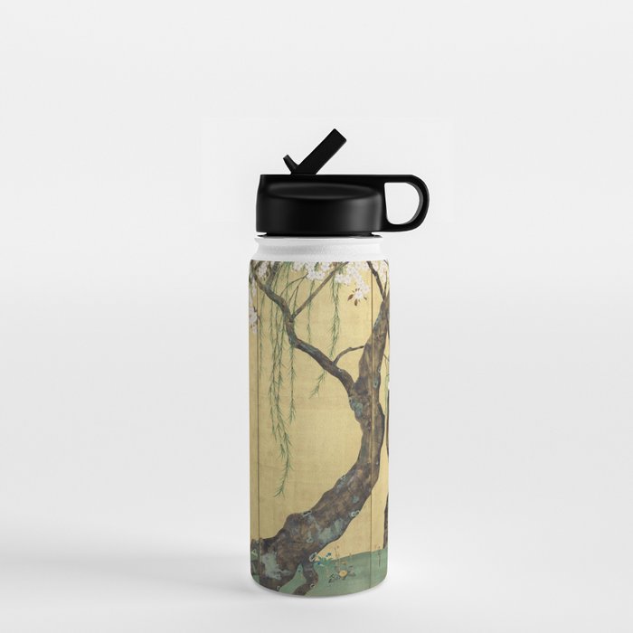 Cherry Tree Japanese Edo Period Six-Panel Gold Leaf Screen Water Bottle Gallery Image 1