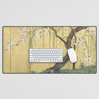 Cherry Tree Japanese Edo Period Six-Panel Gold Leaf Screen Desk Mat Gallery Image 1