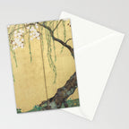 Cherry Tree Japanese Edo Period Six-Panel Gold Leaf Screen Stationery Card Gallery Image 2