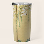 Cherry Tree Japanese Edo Period Six-Panel Gold Leaf Screen Travel Mug Gallery Image 3