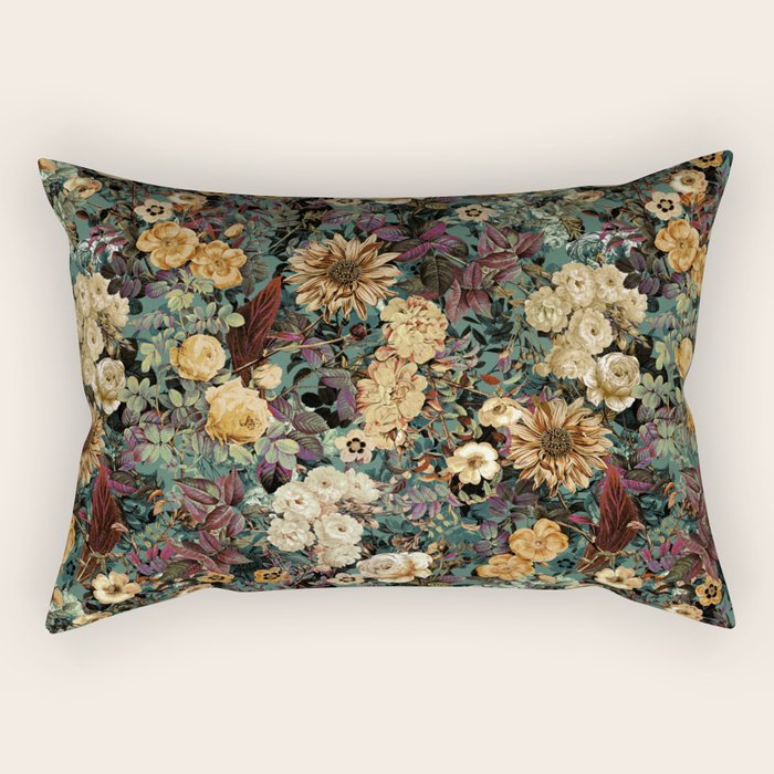 Isolated Blooms Rectangular Pillow Gallery Image 1