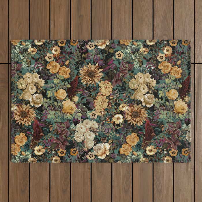 Isolated Blooms Outdoor Rug Gallery Image 1