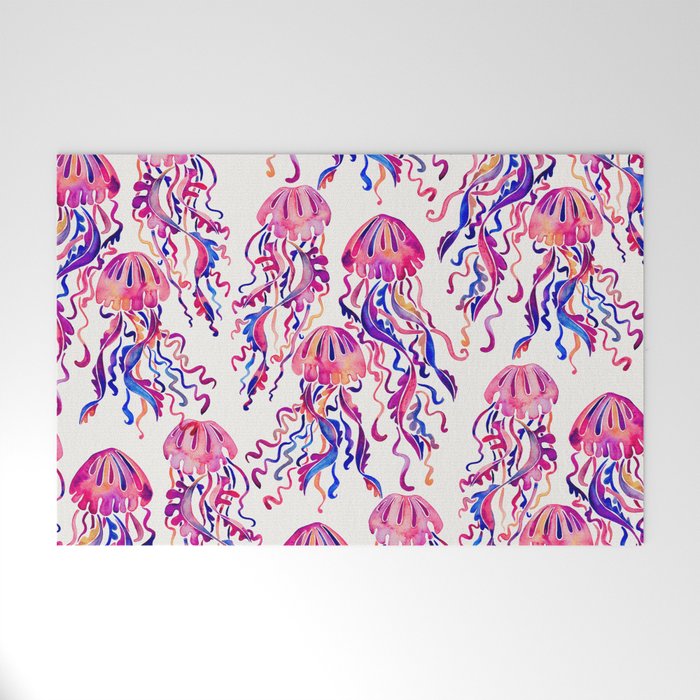 Jellyfish - Magenta Palette Welcome Mat Gallery Image 1