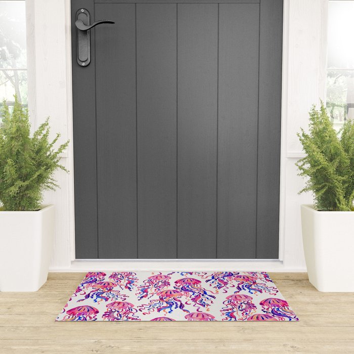 Jellyfish - Magenta Palette Welcome Mat Gallery Image 3