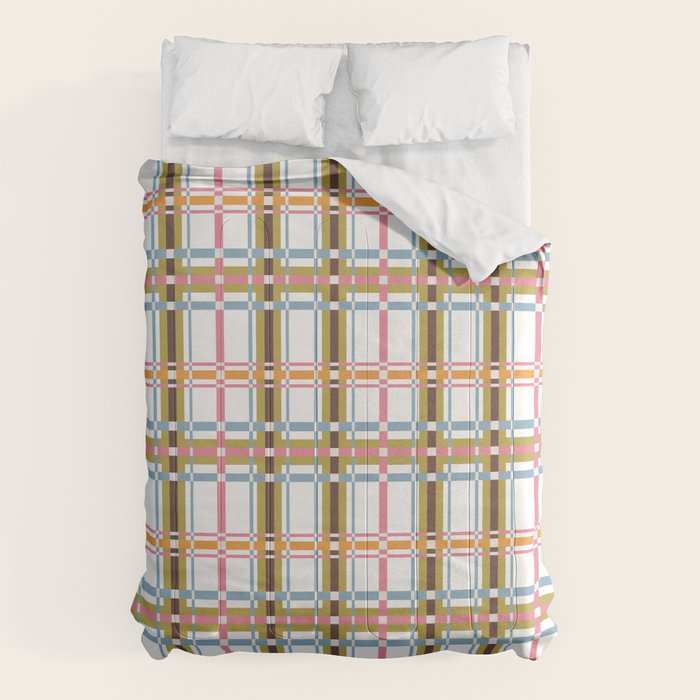 Bold Crosshatch Colorful Comforter Gallery Image 6