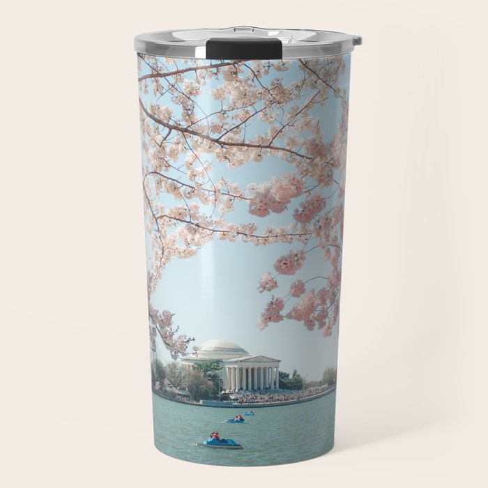 Washington DC Cherry Blossoms II Travel Mug Gallery Image 1