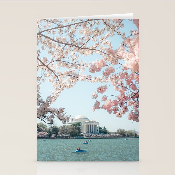 Washington DC Cherry Blossoms II Stationery Card Gallery Image 1
