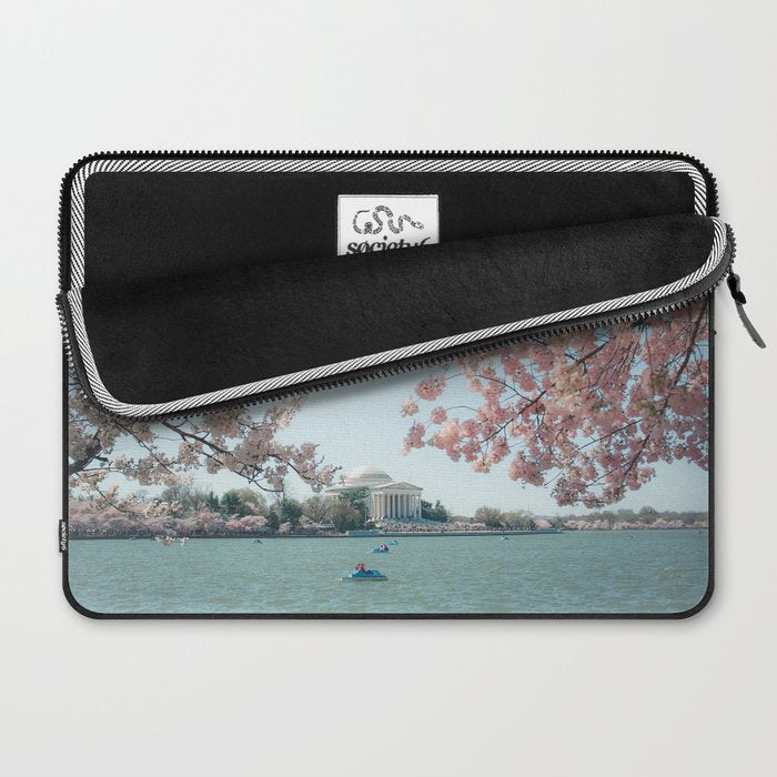 Washington DC Cherry Blossoms II Laptop Sleeve Gallery Image 2