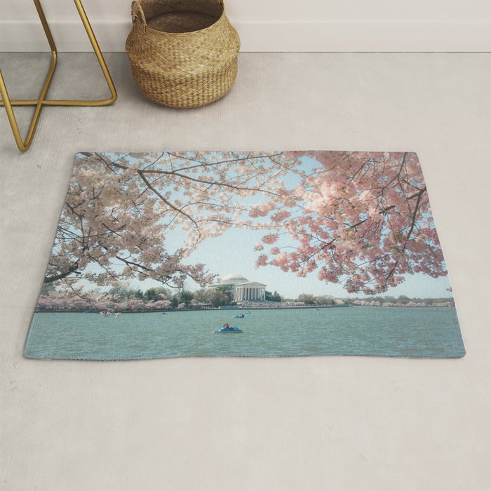 Washington DC Cherry Blossoms II Rug Gallery Image 1