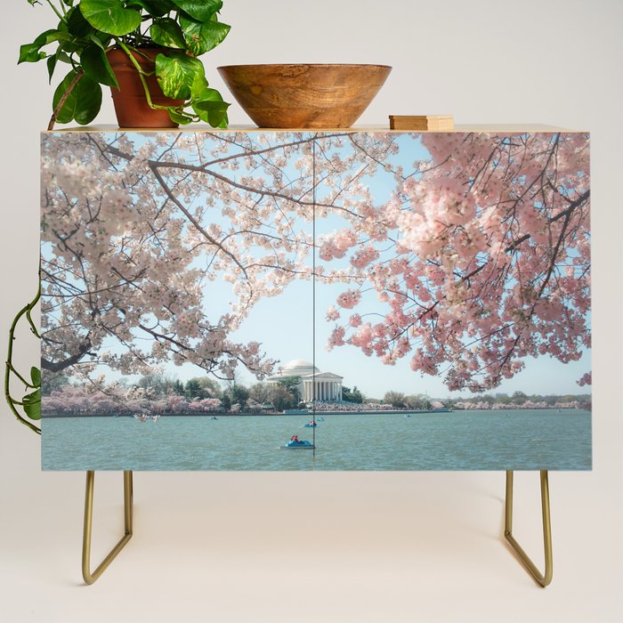 Washington DC Cherry Blossoms II Credenza Gallery Image 1