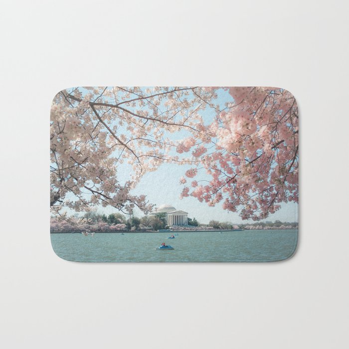 Washington DC Cherry Blossoms II Bath Mat Gallery Image 1