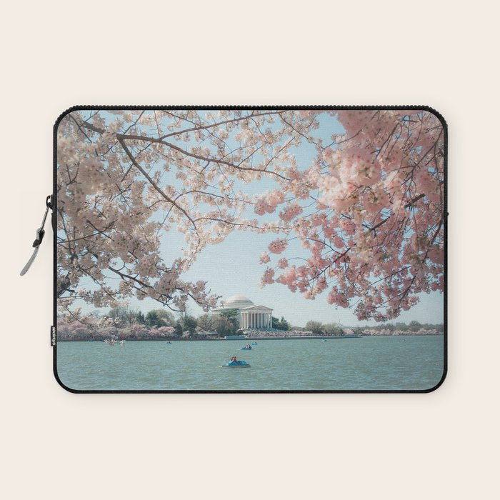 Washington DC Cherry Blossoms II Laptop Sleeve Gallery Image 1