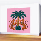 Jaguars and Palm Wall Mural Gallery Image 2