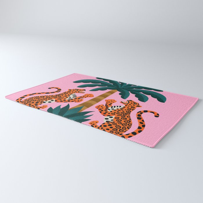 Jaguars and Palm Rug Gallery Image 3