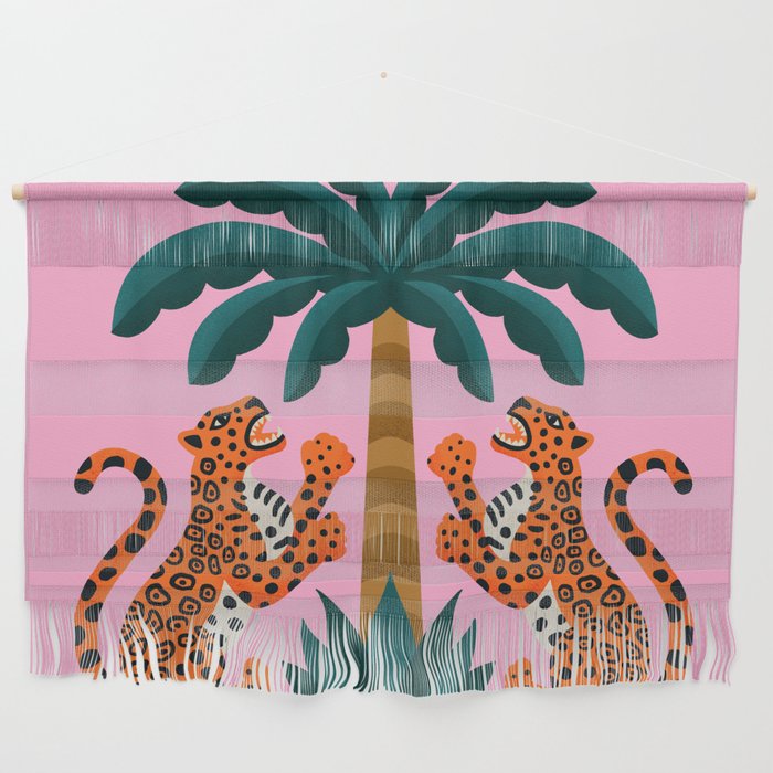 Jaguars and Palm Wall Hanging Gallery Image 1
