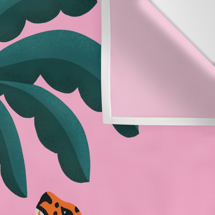 Jaguars and Palm Wall Tapestry Gallery Image 3