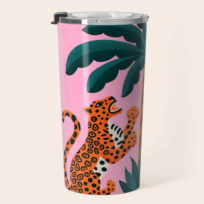 Jaguars and Palm Travel Mug Gallery Image 3