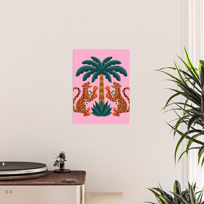 Jaguars and Palm Poster Gallery Image 2