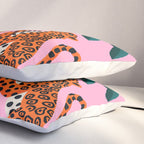 Jaguars and Palm Pillow Sham Gallery Image 3