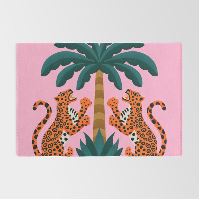 Jaguars and Palm Rug Gallery Image 2