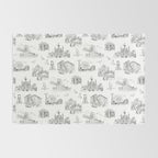 Brooklyn Toile - Black and White Rug Gallery Image 2