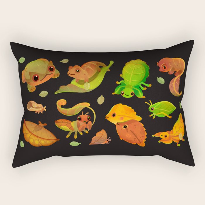 Leaf mimics Rectangular Pillow Gallery Image 1