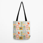 Vintage summer nature patchwork art pattern Tote Bag Gallery Image 2