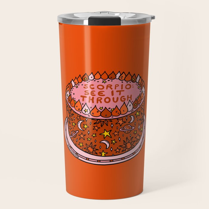 Scorpio Cake Travel Mug Gallery Image 1