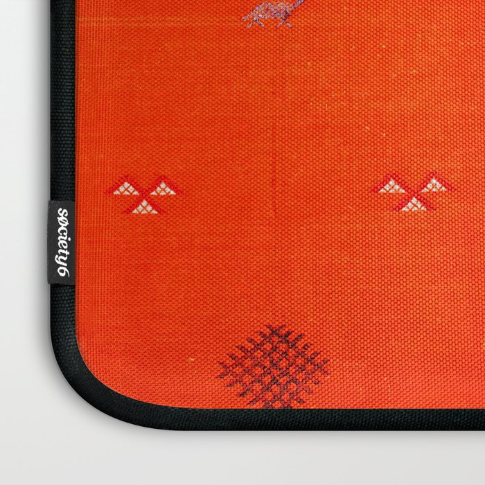 N6 | Vintage Orange Anthropologie Moroccan Artwork. Laptop Sleeve Gallery Image 3