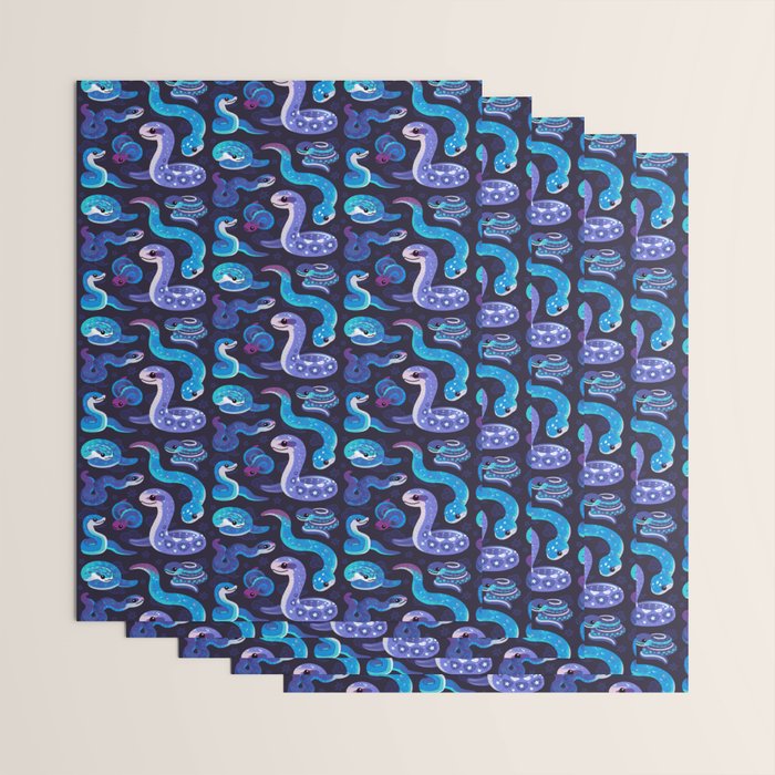 The Year of the Blue Snake Wrapping Paper Gallery Image 3