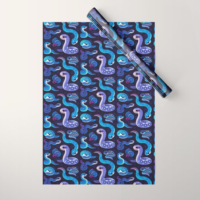 The Year of the Blue Snake Wrapping Paper Gallery Image 1