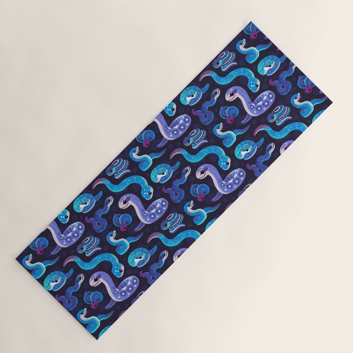 The Year of the Blue Snake Yoga Mat Gallery Image 1