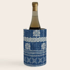 Geometric Stripe Blue Wine Chiller Gallery Image 2
