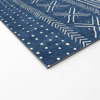 Geometric Stripe Blue Welcome Mat Gallery Image 2
