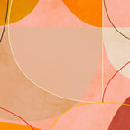 mid century geometry yellow circles abstract art Coffee Mug Gallery Image 2