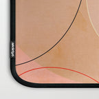 mid century geometry yellow circles abstract art Laptop Sleeve Gallery Image 3