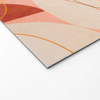 mid century geometry yellow circles abstract art Welcome Mat Gallery Image 2