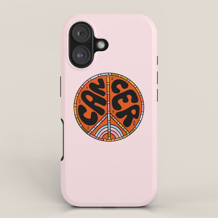 Cancer Peace Sign iPhone Case Gallery Image 1