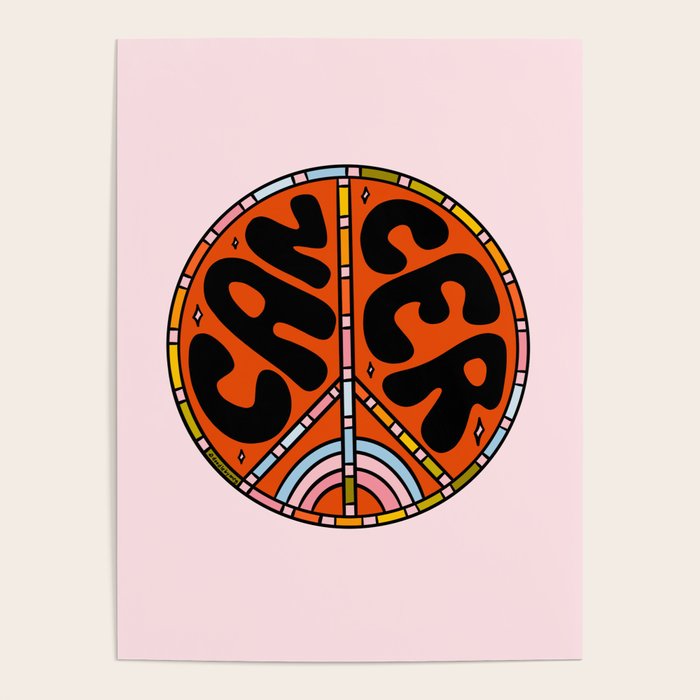 Cancer Peace Sign Poster Gallery Image 1