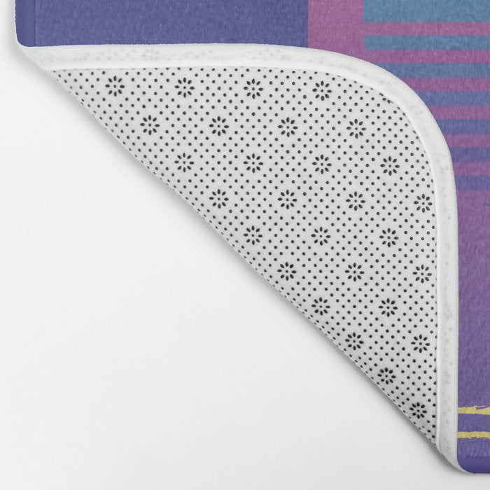 Memphis Pattern 36 / 80s - 90s Retro Bath Mat Gallery Image 2