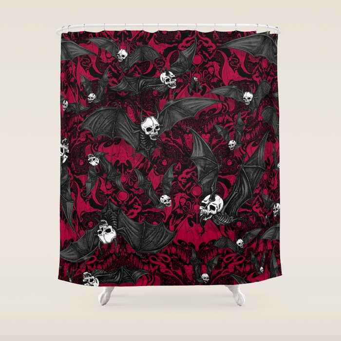 Skelebats - Blood Bath Shower Curtain Gallery Image 1