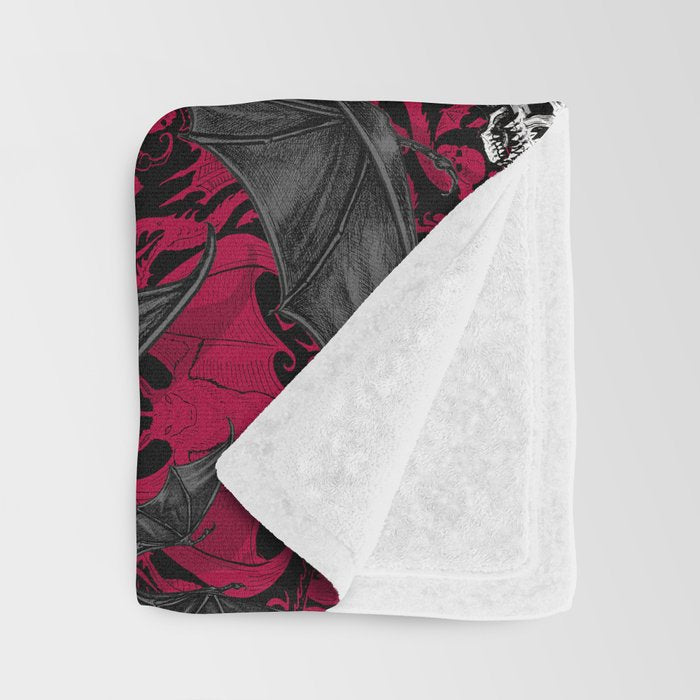 Skelebats - Blood Bath Throw Blanket Gallery Image 3