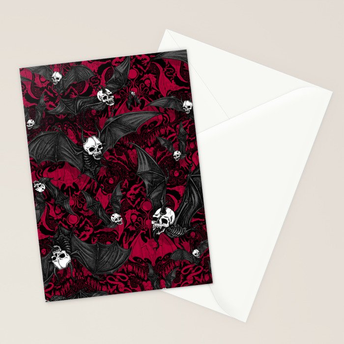 Skelebats - Blood Bath Stationery Card Gallery Image 2