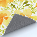 Watercolor California poppies (Quad set, #1) Rug Gallery Image 4
