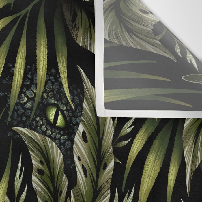 Jurassic Jungle - Camo Green Wall Tapestry Gallery Image 3