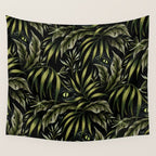 Jurassic Jungle - Camo Green Wall Tapestry Gallery Image 4