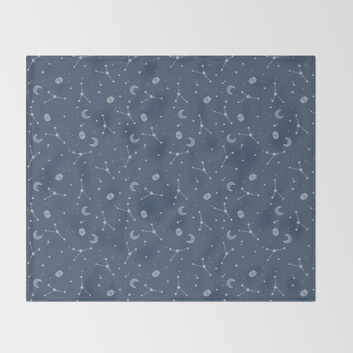 Cancer Constellation Throw Blanket Gallery Image 2