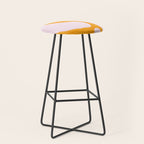 Abstract in Yellow and Cream Stool Gallery Image 1